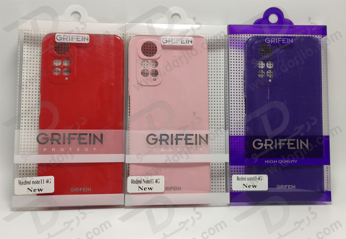 گارد ژله‌ای رنگ ثابت مخصوص گوشی شیائومی Redmi Note 11S مارک GRIFEIN