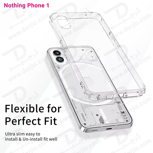 گارد شفاف ضد ضربه ایربگ دار ناتینگ فون 1 - Nothing Phone 1 گارد شفاف ضد ضربه ایربگ دار ناتینگ فون 1 - Nothing Phone 1