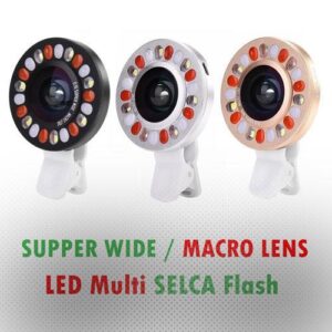 لنز کلیپسی سوپر واید و ماکرو SELCA با قابلیت Multi LED