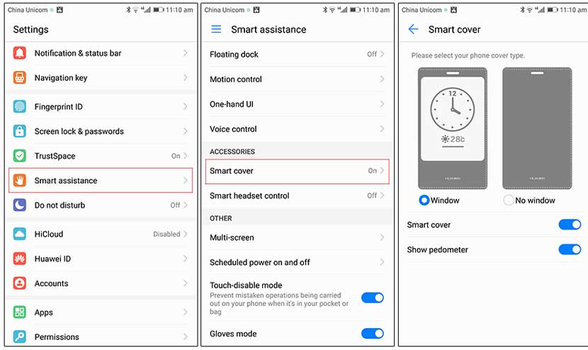 کیف چرم هوشمند هوآوی Mate 9 Pro مارک نیلکین