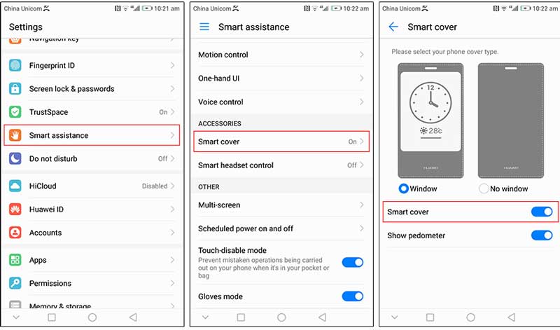 کیف-چرم-هوشمند-هوآوی-P10-Plus-مارک-نیلکین