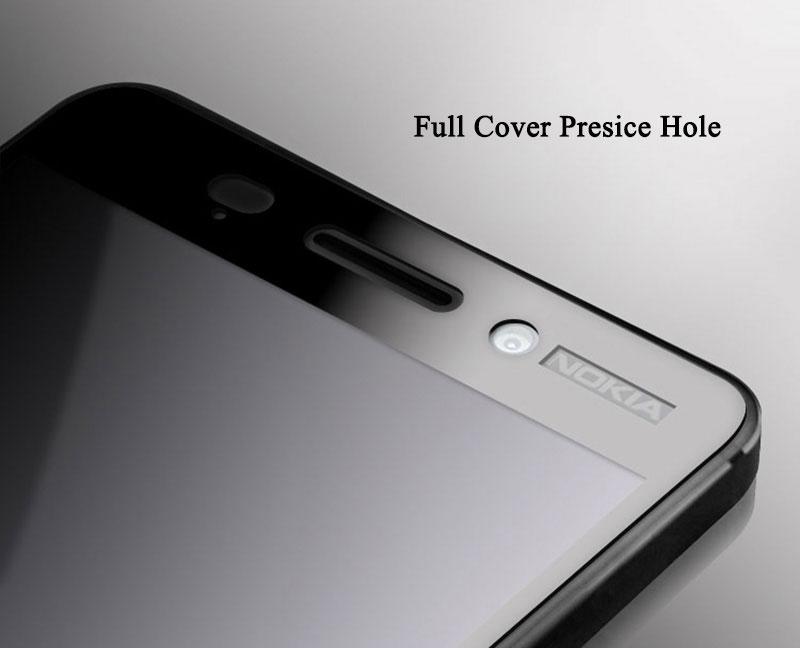 محافظ صفحه نمایش شیشه‌ای 3D Full گوشی نوکیا 6
