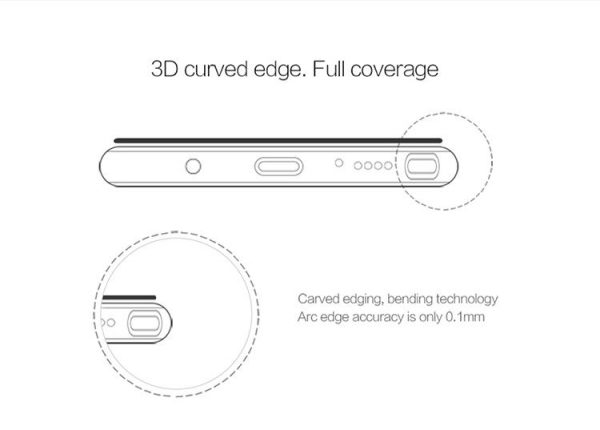 گلس 3D و نشکن گلکسی نوت‌8 Nillkin 3D CP+MAX Anti-Explosion Glass