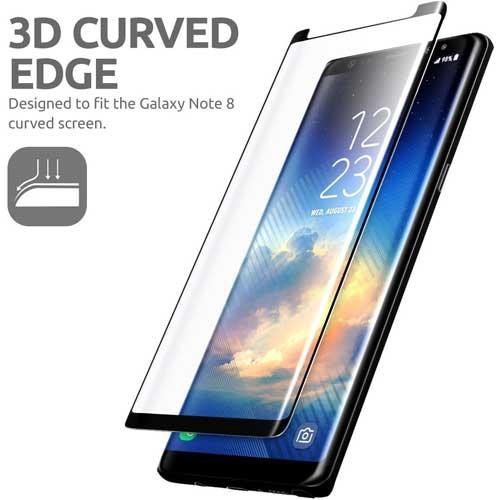 گلس 3D فول محافظ صفحه نمایش گوشی گلکسی نوت 8