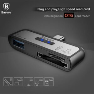 هاب و رم ریدر 3 کاره OTG Type-C مارک Baseus