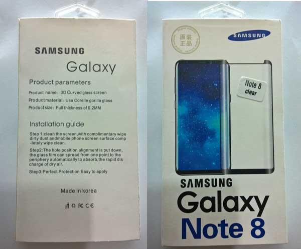 گلس 3D فول محافظ صفحه نمایش گوشی گلکسی نوت 8