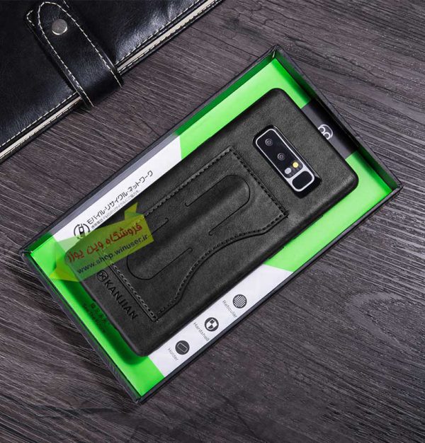 قاب چرم استند دار گلکسی نوت 8 مارک KANJIAN