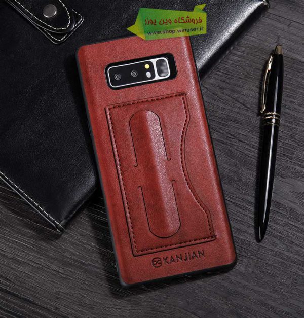 قاب چرم استند دار گلکسی نوت 8 مارک KANJIAN