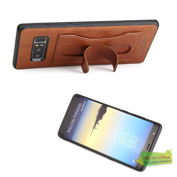 قاب چرم استند دار گلکسی نوت 8 مارک KANJIAN