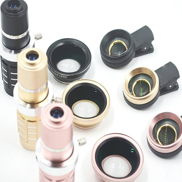 لنزهای زوم 12x | ماکرو | واید + پایه