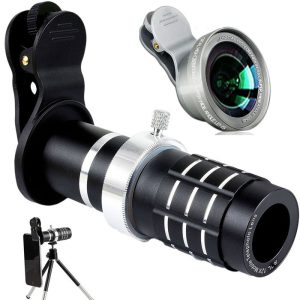 لنزهای زوم 12x | ماکرو | واید + پایه