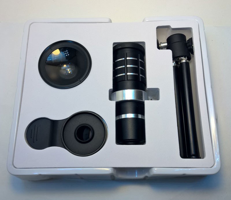 لنزهای زوم 12x | ماکرو | واید + پایه