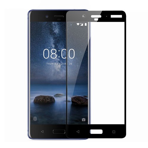 نانو گلس تمام صفحه مدل فول چسب گوشی نوکیا 8