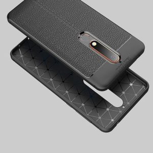 قاب اورجینال نوکیا 6.1 طرح چرم