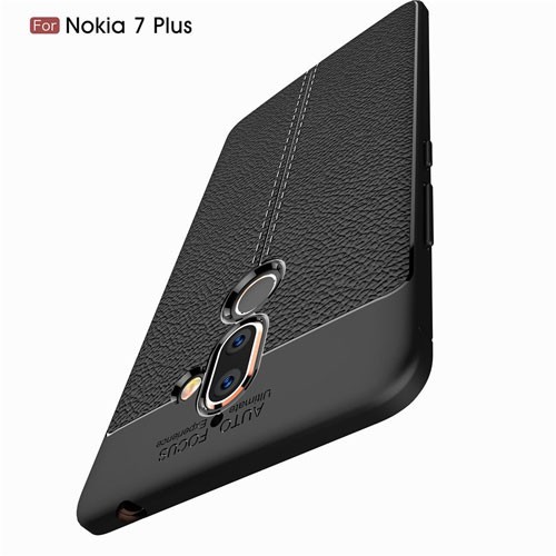 قاب اورجینال نوکیا 7 پلاس طرح چرم