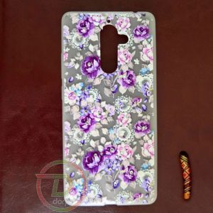 گارد ژله‌ای طرح گُل نگین دار نئونی نوکیا 7 پلاس
