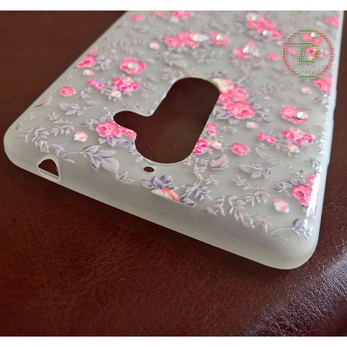 گارد ژله‌ای طرح گُل نگین دار نئونی نوکیا 7 پلاس