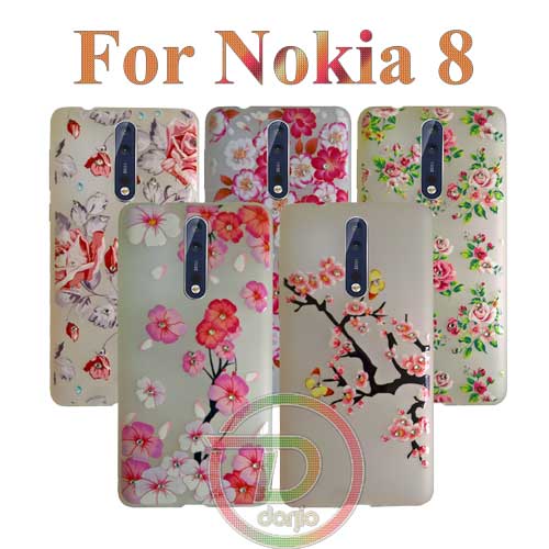Rose & Neon Cover For Nokia 8