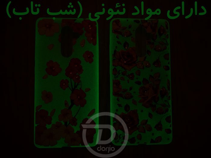 گارد ژله‌ای طرح گُل نگین دار نئونی نوکیا 8