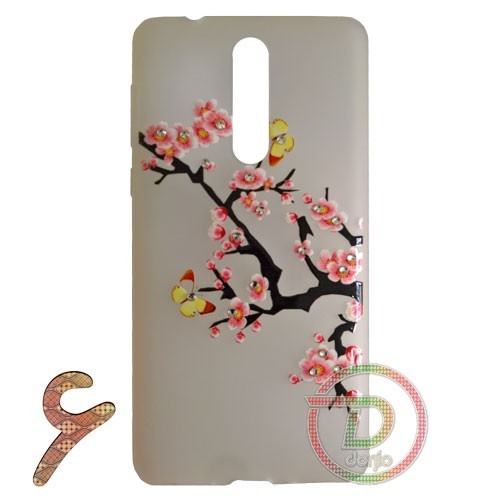 Rose & Neon Cover For Nokia 8