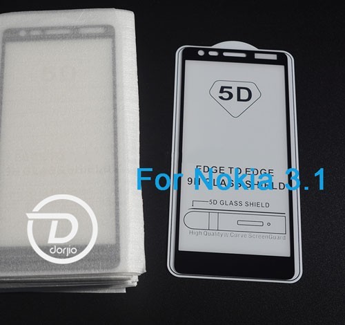 گلس تمام صفحه فول چسب نوکیا 3.1