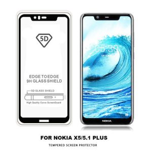 گلس 3D فول چسب نوکیا 5.1 پلاس