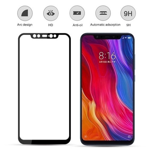 گلس 3D تمام صفحه فول چسب Xiaomi MI8