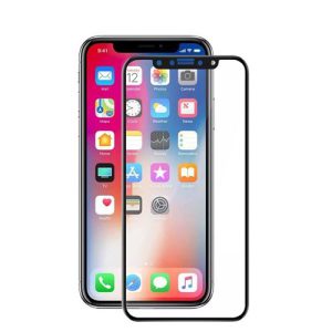گلس 6D تمام صفحه فول چسب آیفون xs