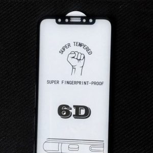 گلس 6D تمام صفحه فول چسب آیفون xs