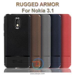گارد ژله‌ای ضد ضربه گوشی نوکیا 3.1 مدل Rugged Armor