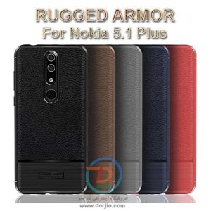 گارد ژله‌ای ضد ضربه گوشی نوکیا 5.1 پلاس  مدل Rugged Armor