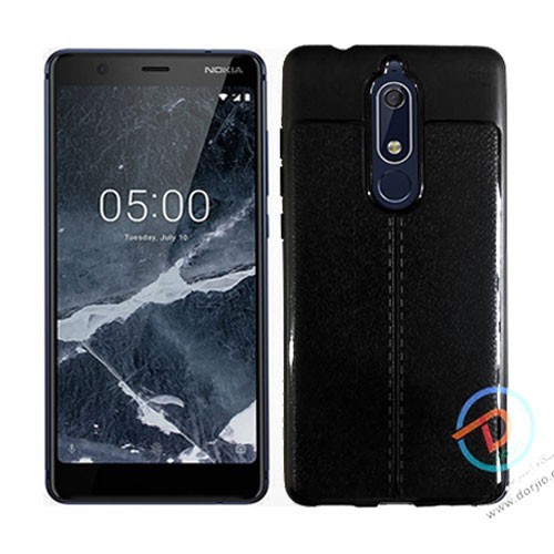 گارد ژله ای طرح چرم نوکیا 5.1