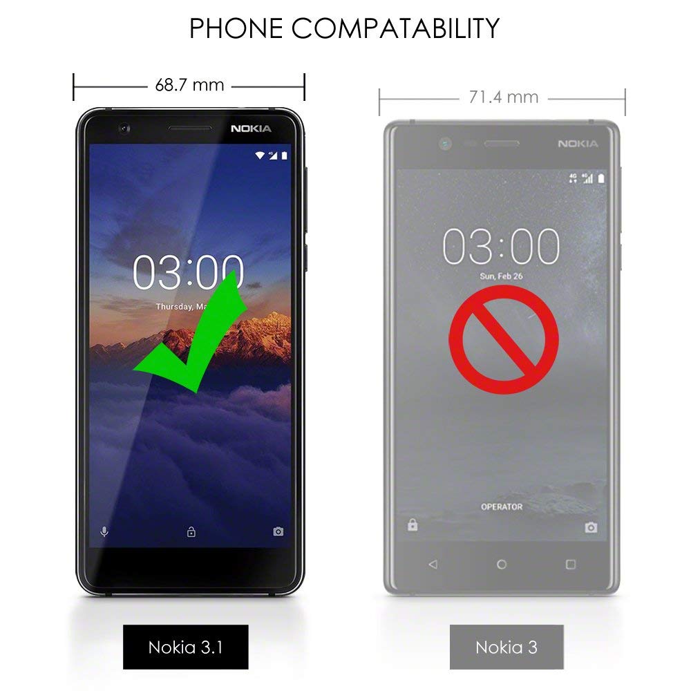 گارد ژله ای طرح چرم نوکیا 3.1