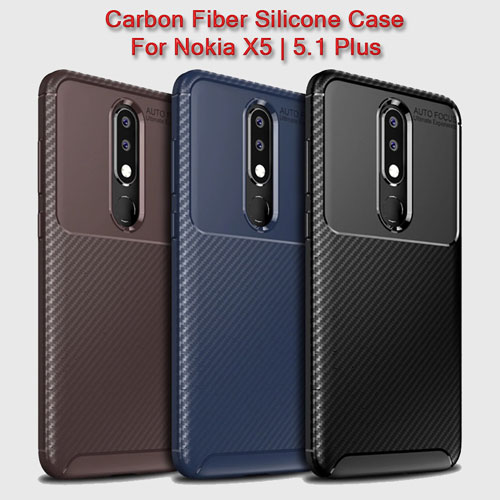 قاب کربنی نوکیا 5.1 پلاس مارک AUTO FOCUS