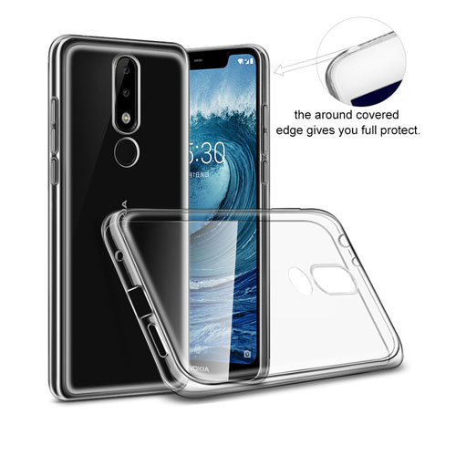 قاب محافظ ژله‌ای شفاف نوکیا 5.1 پلاس / X5