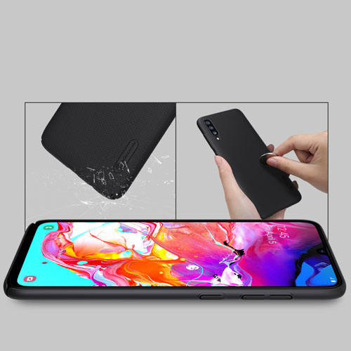 قاب محافظ سامسونگ گلكسي A70 مارک نیلکین + استند