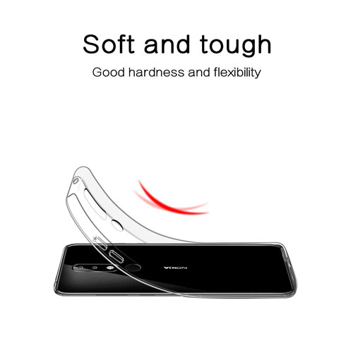 قاب محافظ ژله‌ای شفاف نوکیا 7.1 - Nokia 7.1