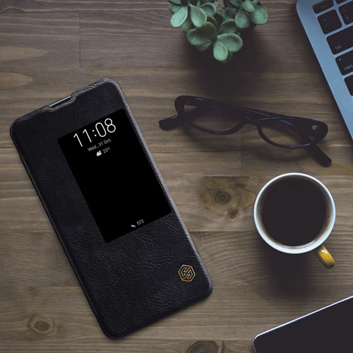 کیف هوشمند چرمی هوآوی Mate 20 X مارک Nillkin Qin