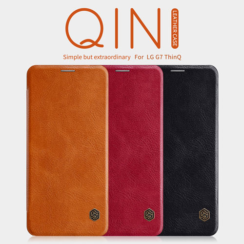 کیف چرمی الجي G7 ThinQ مارك Nillkin Qin