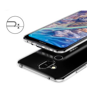 قاب محافظ ژله‌ای شفاف نوکیا X7