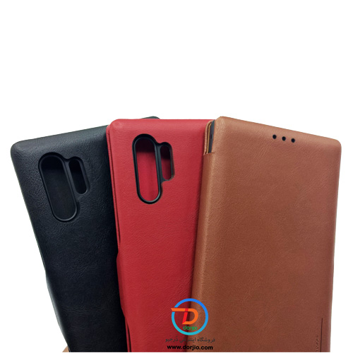 کیف چرمی سامسونگ گلکسی نوت 10 پلاس مارک PULOKA