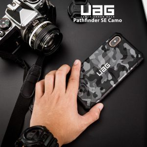 گارد ضد ضربه آیفون X طرح استتار مارک UAG