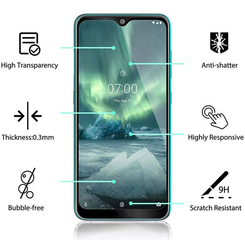 گلس تمام صفحه فول چسب نوکیا 7.2