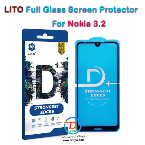 گلس فول +D گوشی نوکیا 3.2 مارک LITO