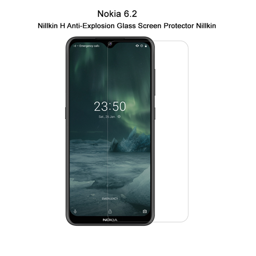 گلس H نیلکین نوکیا 6.2 + برچسب لنز