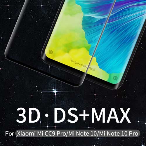 گلس 3D و نشکن شیائومی Mi CC9 پرو +DS نیلکین