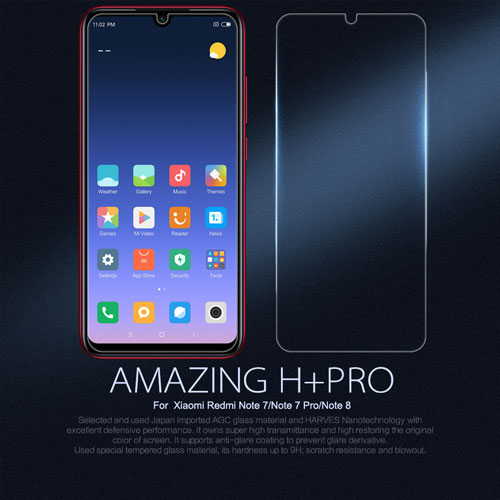 گلس شیائومی ردمی نوت 8 مارک نیلکین H+Pro