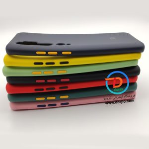 قاب سیلیکونی دکمه رنگی Xiaomi Mi CC9 Pro