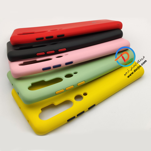 قاب سیلیکونی دکمه رنگی Xiaomi Mi Note 10