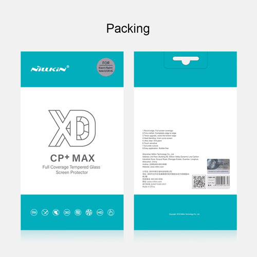گلس نیلکین شیائومی Redmi Note 9 مدل XD CP+MAX